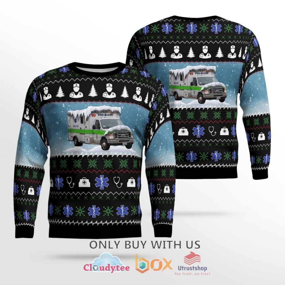 massachusetts pro ems black christmas sweater 1 51519
