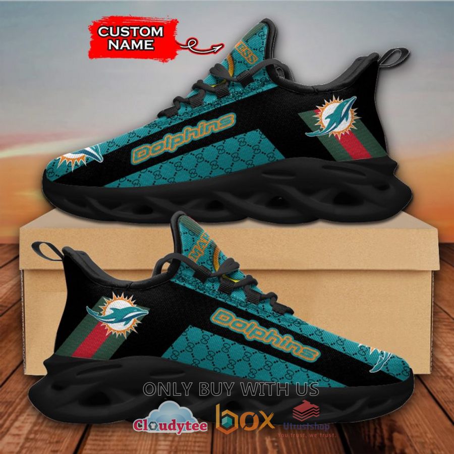 miami dolphins gucci custom name clunky max soul shoes 1 67125