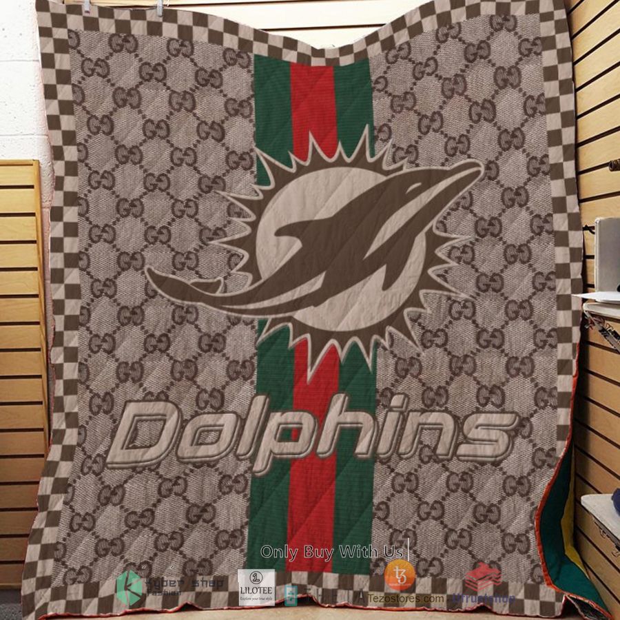 miami dolphins gucci nfl quilt 1 54165