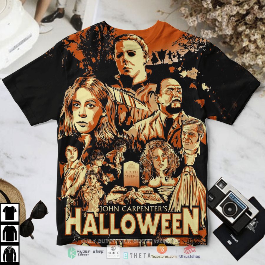 michael myers john carpenters halloween t shirt 1 91490