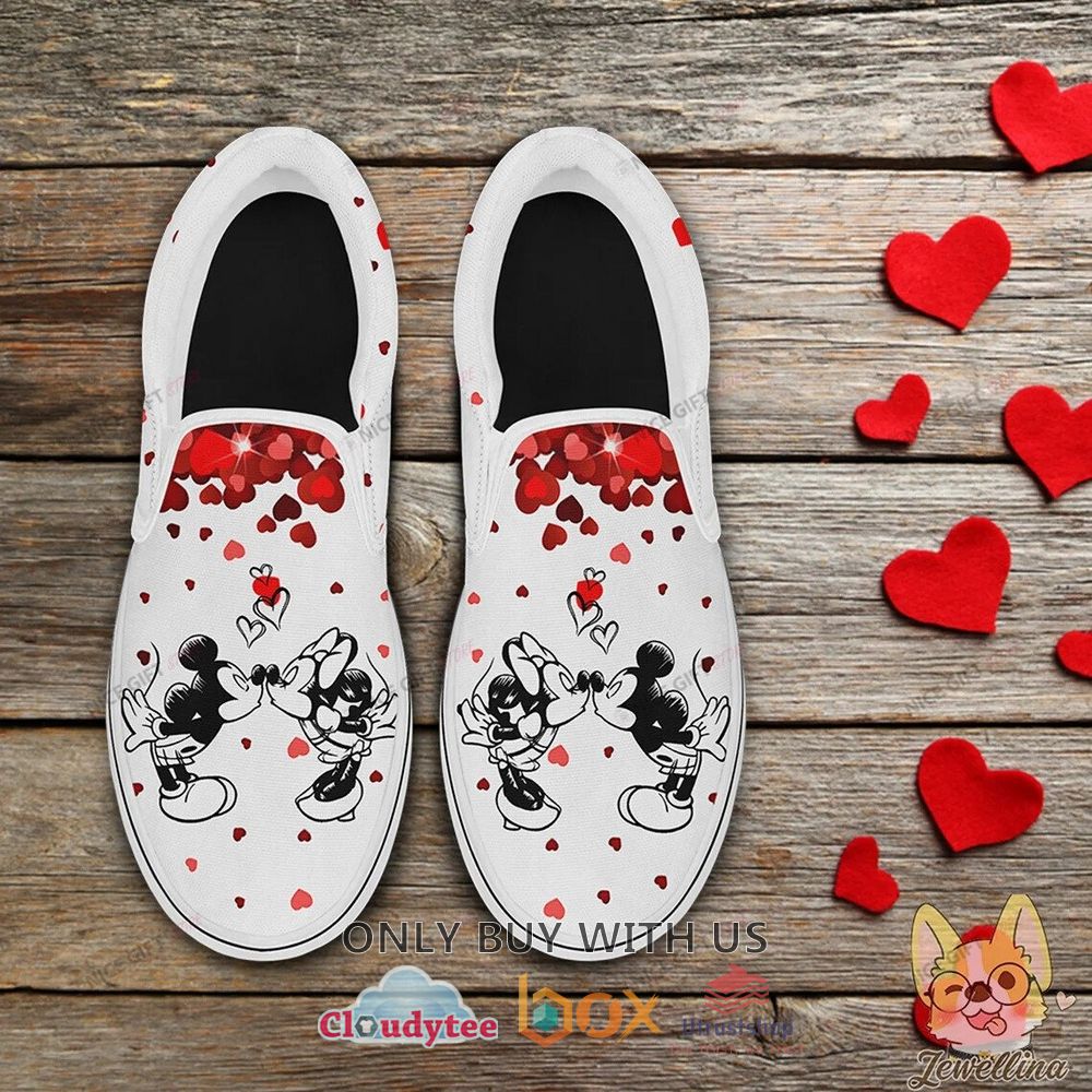 mickey mouse and minnie mouse love slip on shoes 1 34210