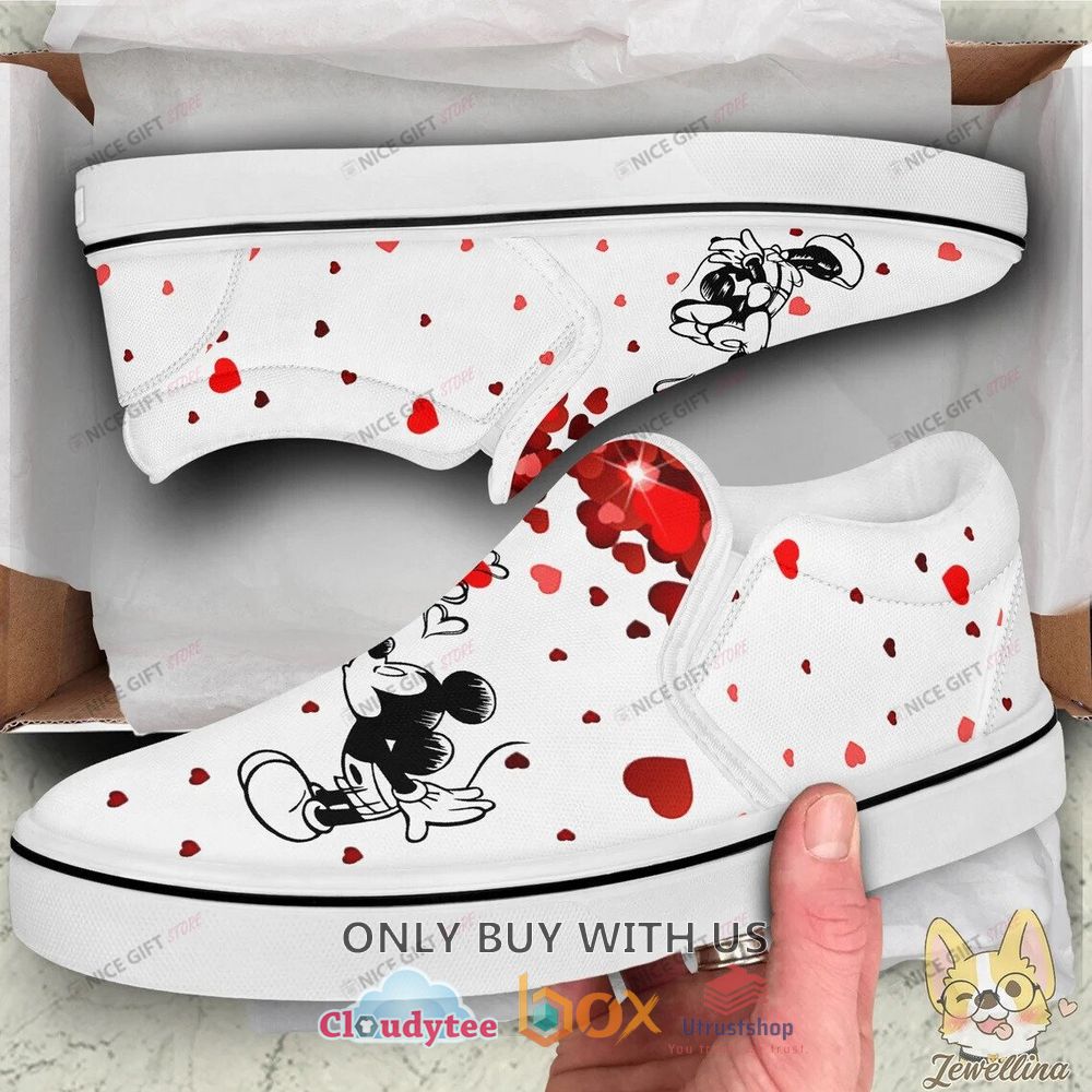 mickey mouse and minnie mouse love slip on shoes 2 36761