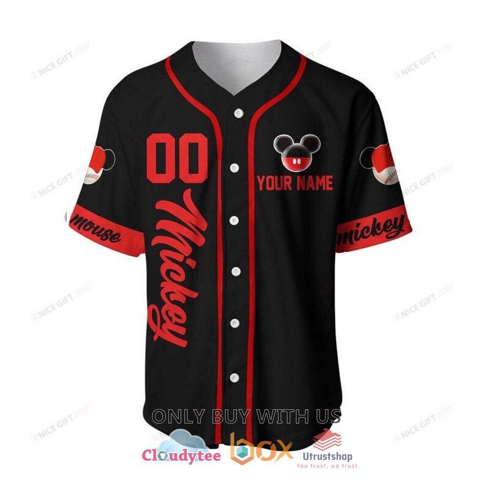 mickey mouse personalized pattern color baseball jersey shirt 2 97146
