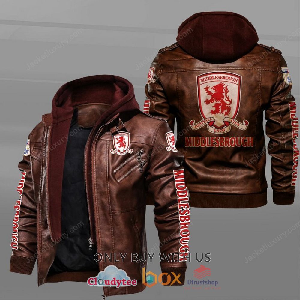 middlesbrough football club leather jacket 2 64369