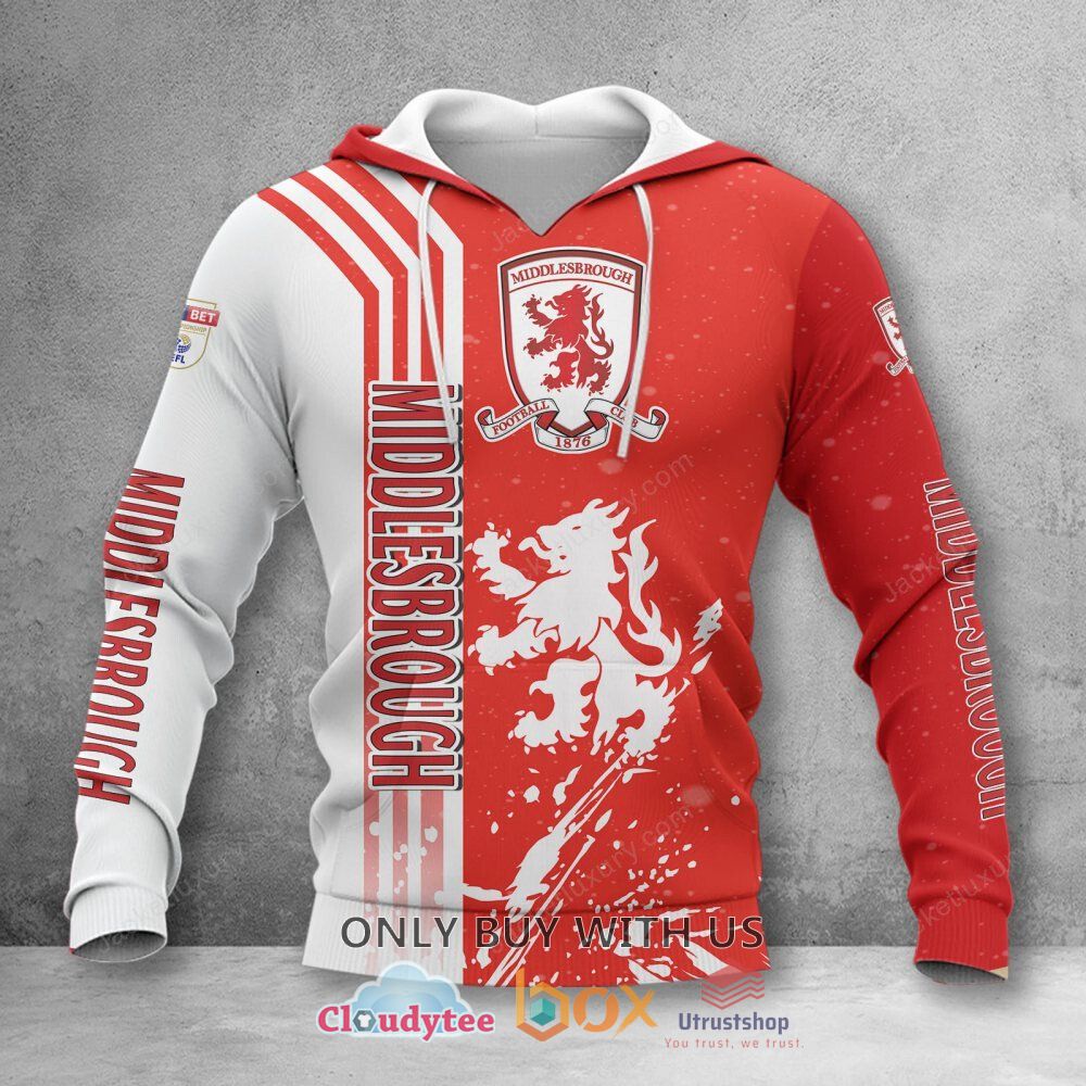 middlesbrough football club red white 3d hoodie shirt 2 7359