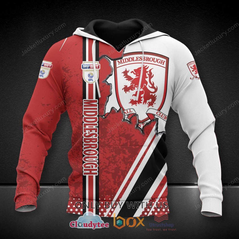 middlesbrough football club white red 3d hoodie shirt 1 94470