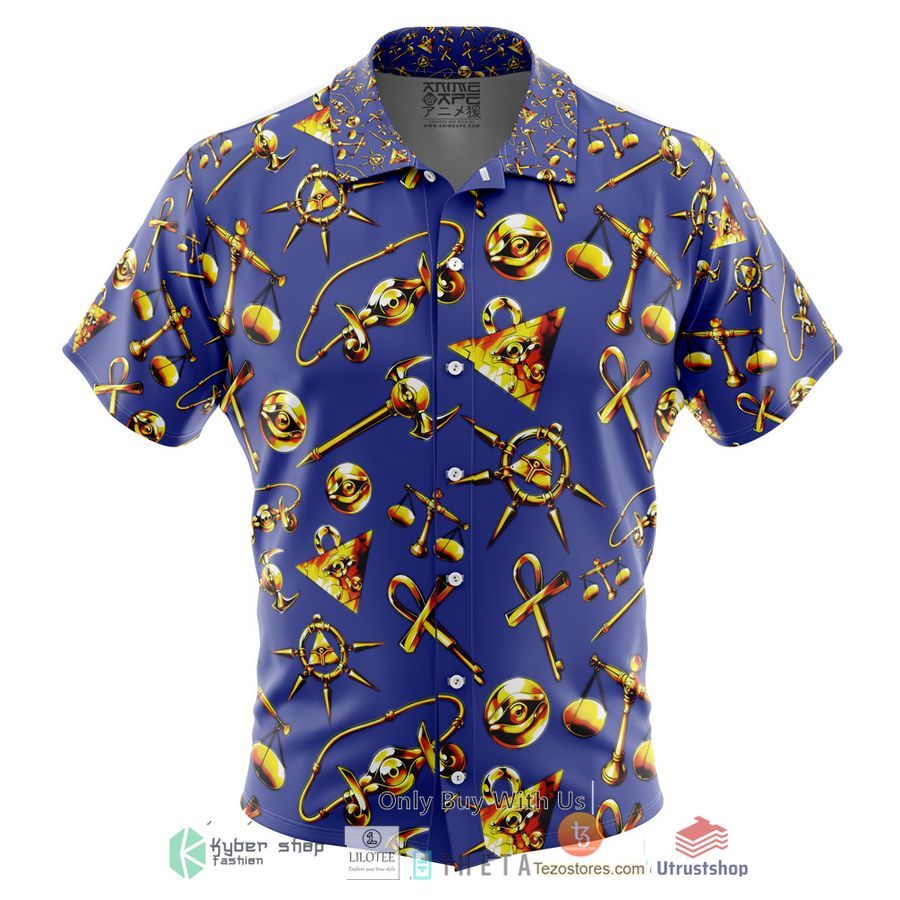 millenium items yugioh short sleeve hawaiian shirt 1 12042