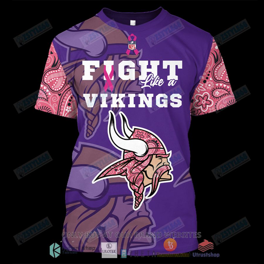 minnesota vikings breast cancer awareness 3d hoodie shirt 1 18016