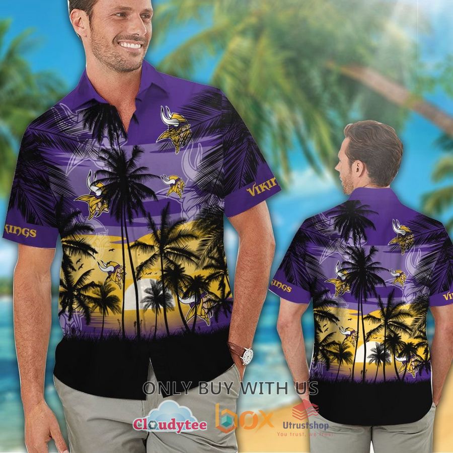 minnesota vikings palm tree purple yellow hawaiian shirt 2 17714