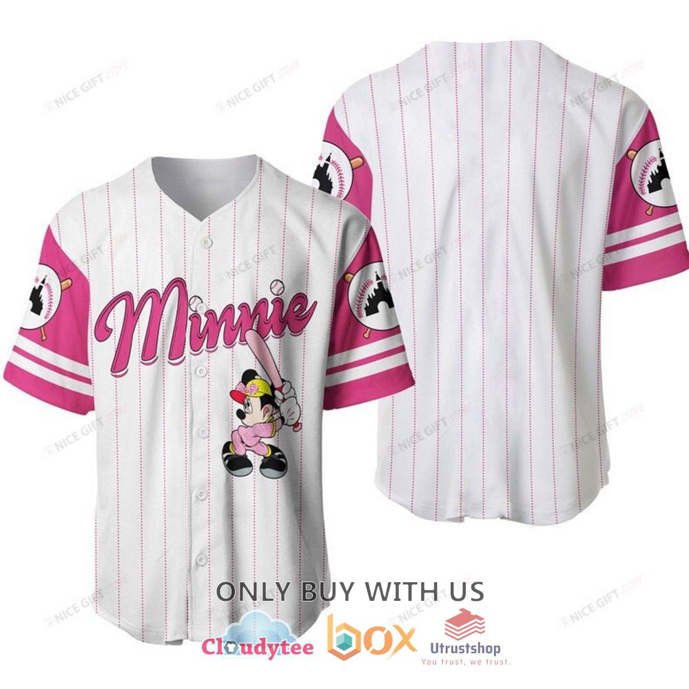 minnie mouse disney pattern baseball jersey shirt 1 10521