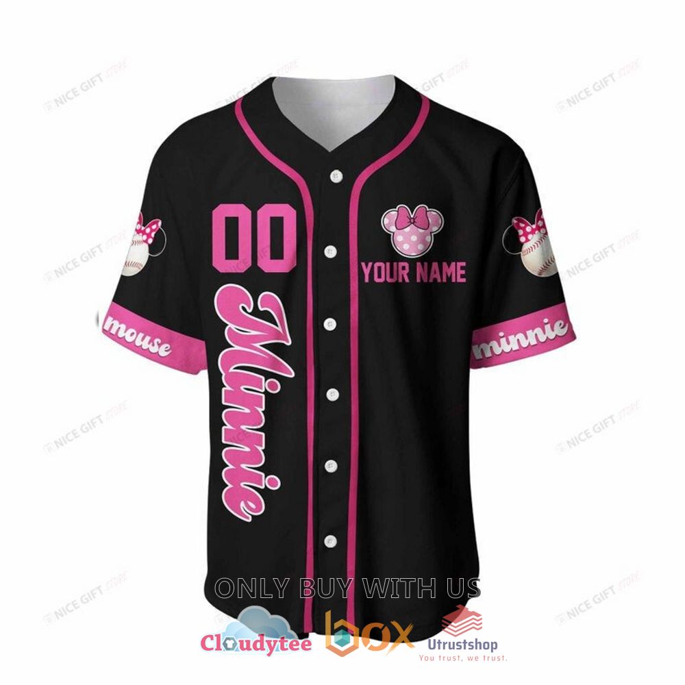 minnie mouse personalized play baseball jersey shirt 2 36427