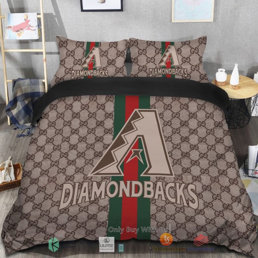 mlb arizona diamondbacks gucci bedding set 1 59642