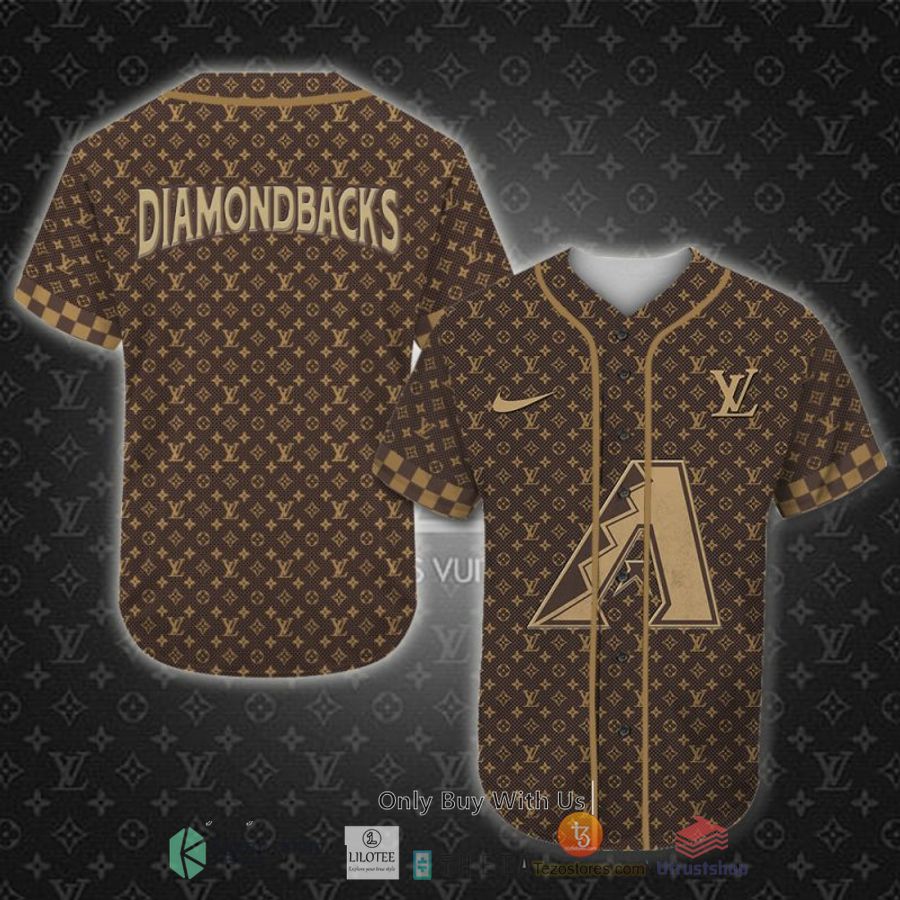 mlb arizona diamondbacks louis vuitton baseball shirt 1 50219