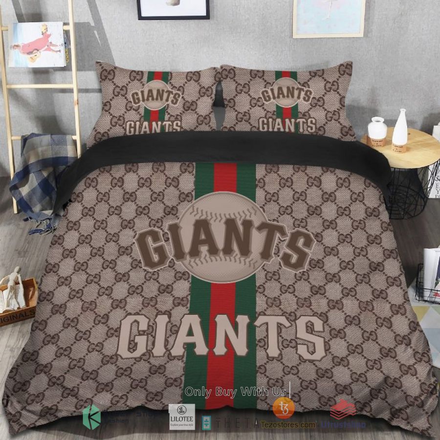 mlb san francisco giants gucci bedding set 1 92010