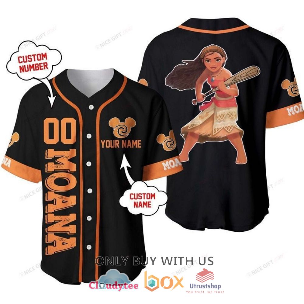 moana cartoon personalized baseball jersey shirt 1 92672