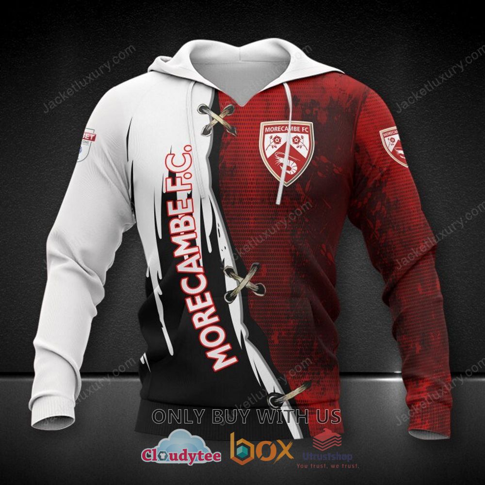 morecambe football club 3d shirt hoodie 2 45416