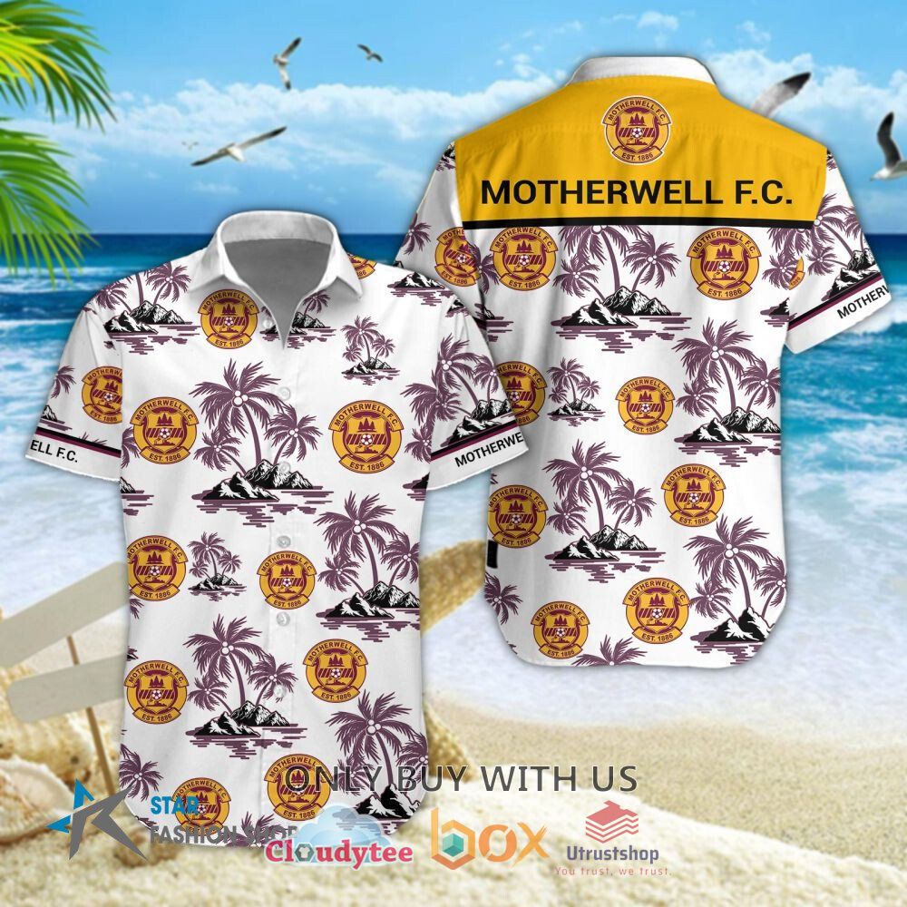 motherwell f c short sleeve hawaiian shirt short 1 43996