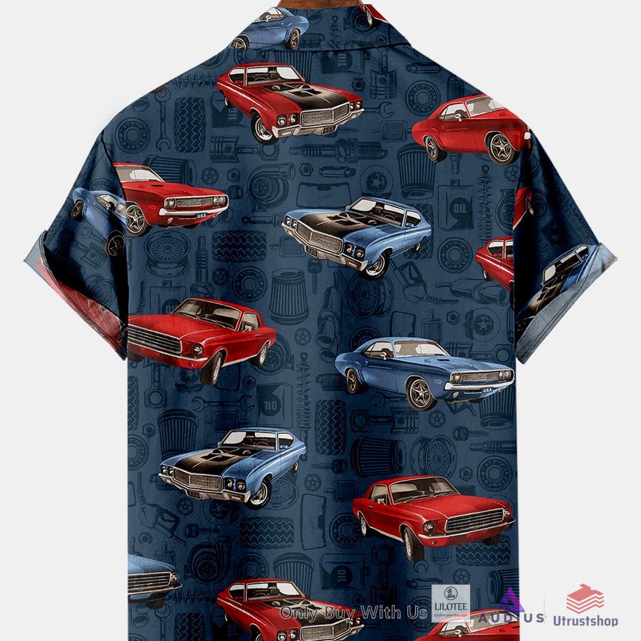 nascar vintage cars print casual breathable hawaiian shirt 2 32276