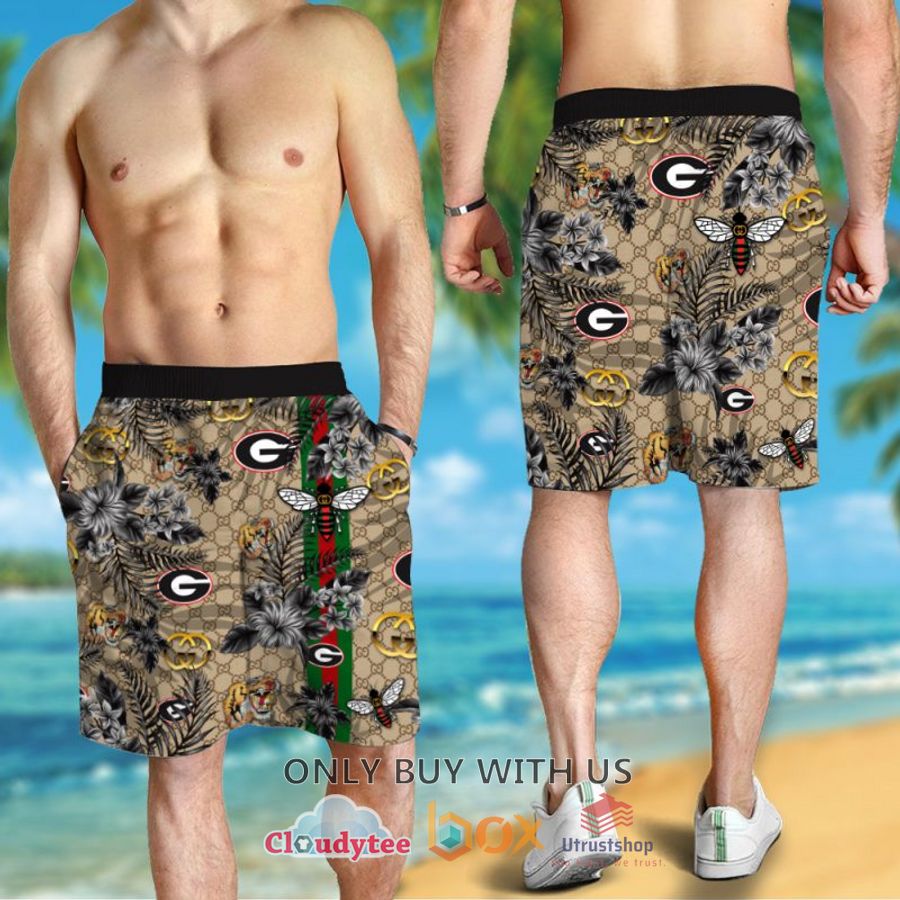 ncaa georgia bulldogs gucci hawaiian shirt short 2 16365