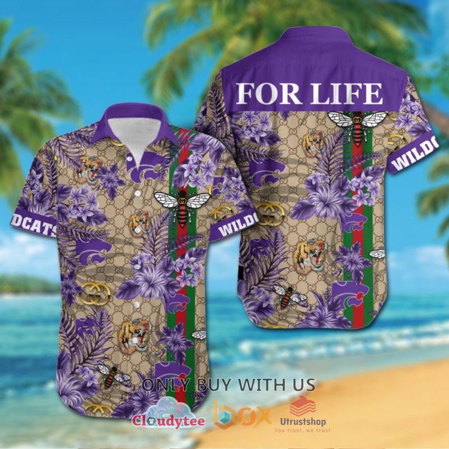 ncaa kansas state wildcats gucci hawaiian shirt short 1 70129