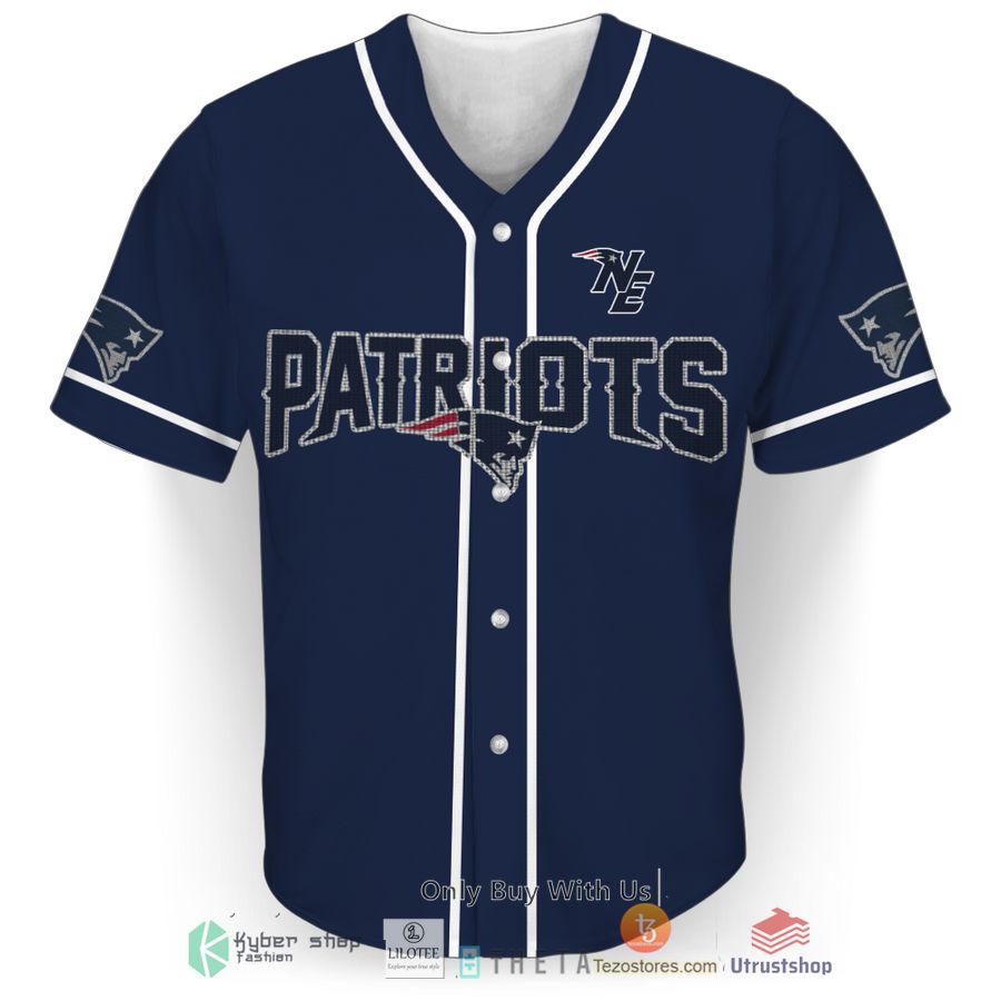new england patriots nfl navy baseball jersey 1 5162