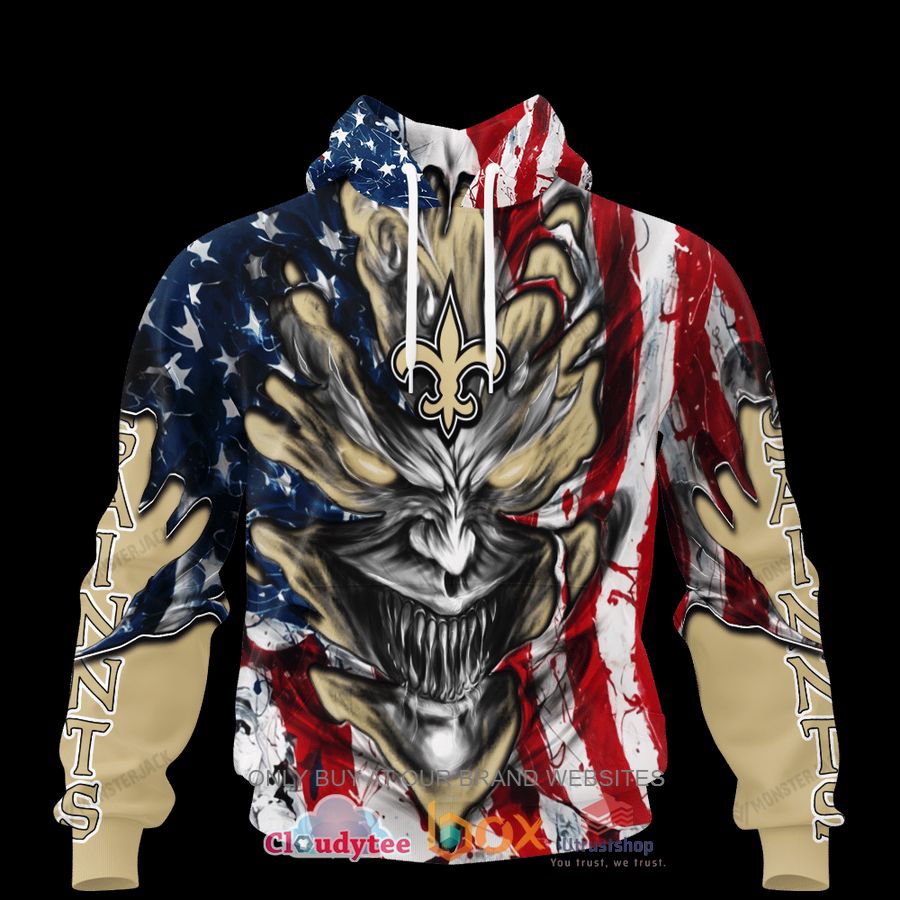 new orleans saints evil demon face us flag 3d hoodie shirt 1 60141