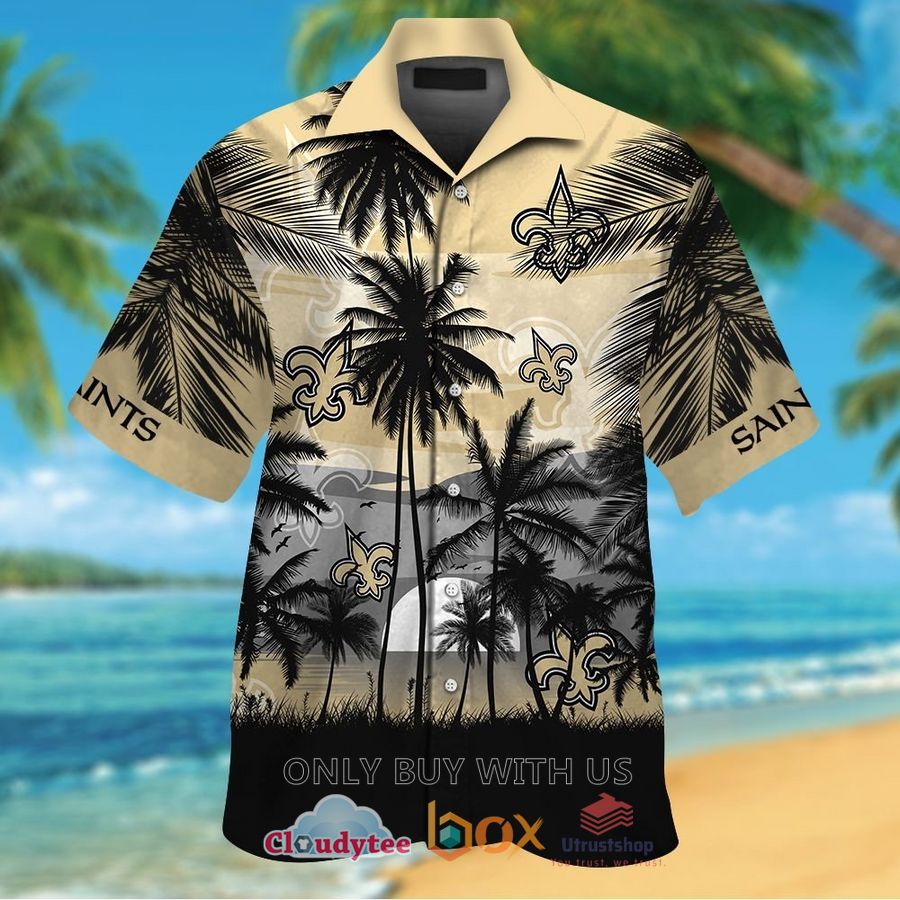 new orleans saints palm tree yellow black hawaiian shirt 1 29588