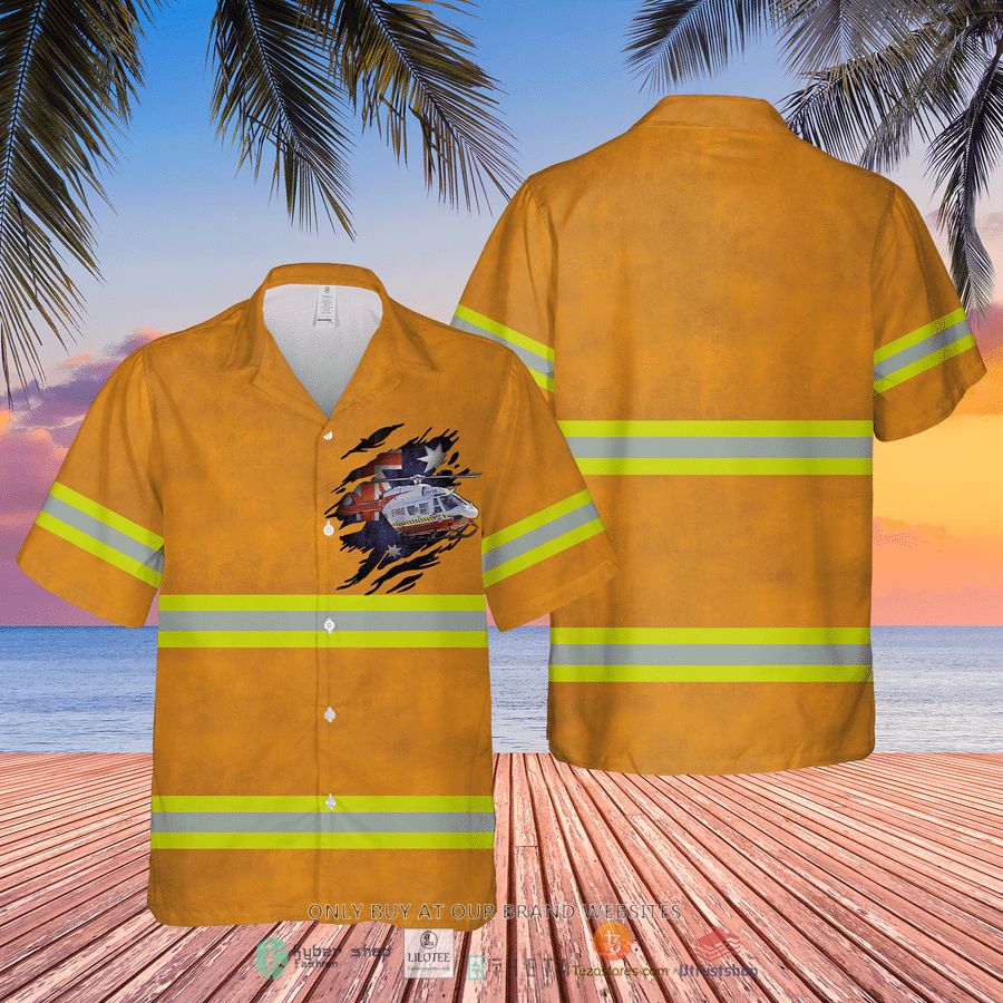 new south wales rfs helicopter short sleeve hawaiian shirt 1 53436