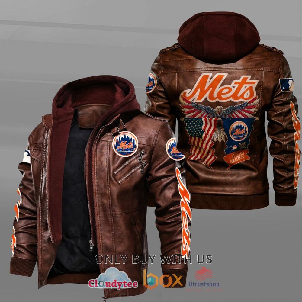 new york mets american flag eagle leather jacket 2 26263
