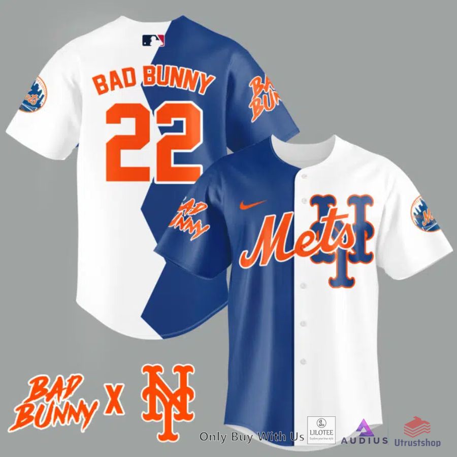 new york mets bad bunny 22 baseball jersey 1 21473