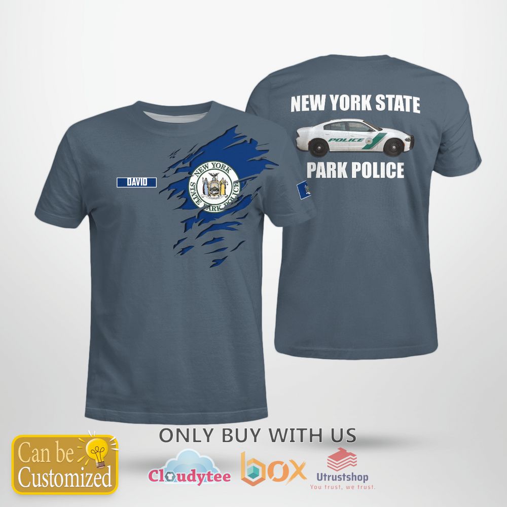 new york state park police dodge charger custom name t shirt 1 32225
