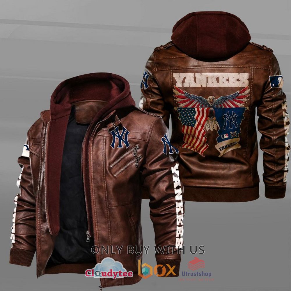 new york yankees american flag eagle leather jacket 2 65127