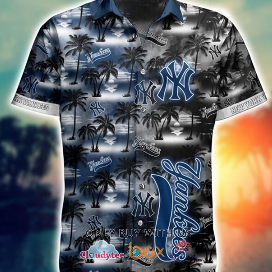 new york yankees mlb palm tree hawaiian shirt 2 31424