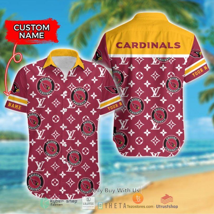 nfl arizona cardinals louis vuitton custom name hawaiian shirt 1 99012