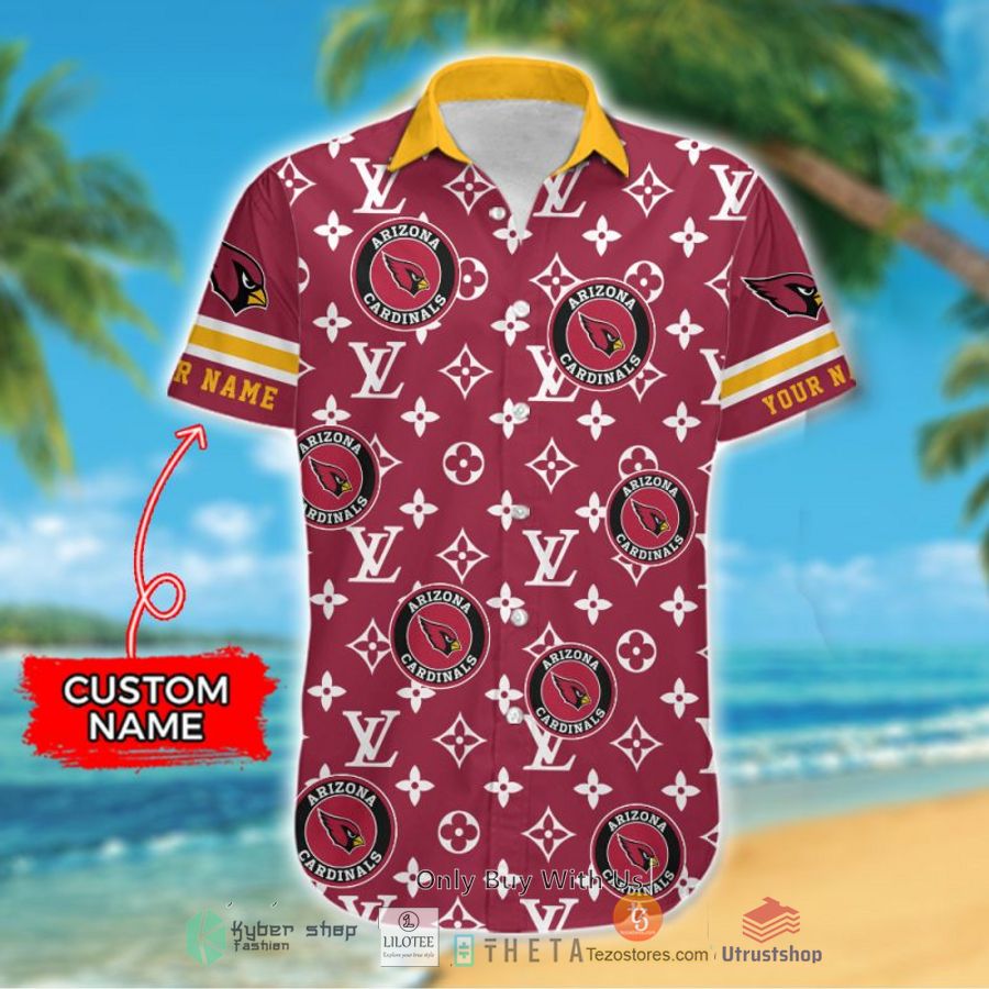 nfl arizona cardinals louis vuitton custom name hawaiian shirt 2 74967