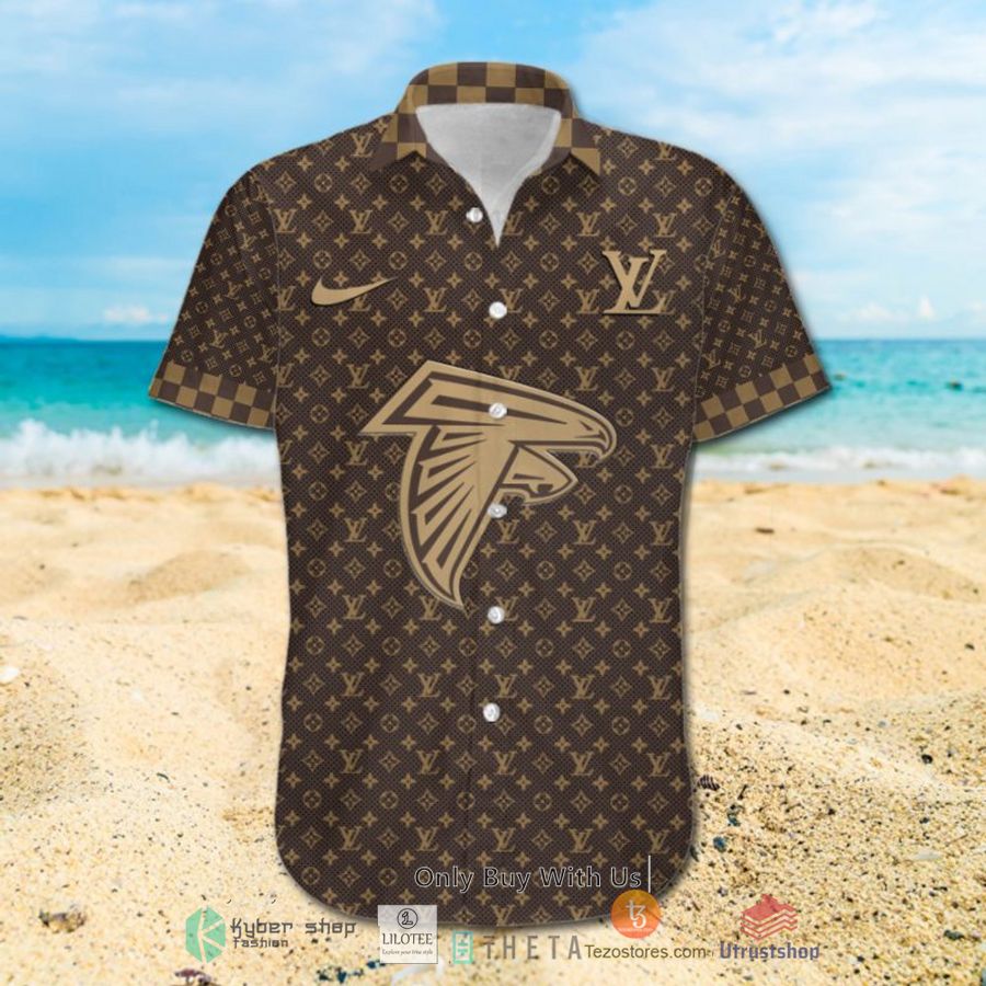 nfl atlanta falcons louis vuitton luxury hawaiian shirt short 2 1105