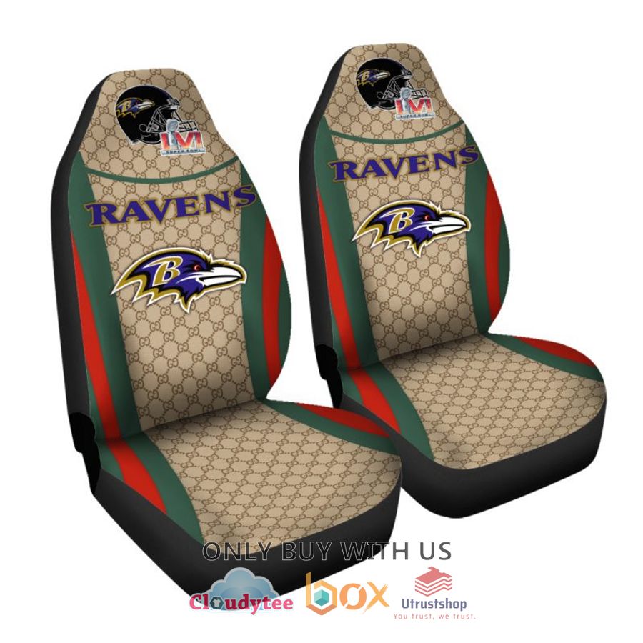 nfl baltimore ravens gucci car seat cover 2 97554