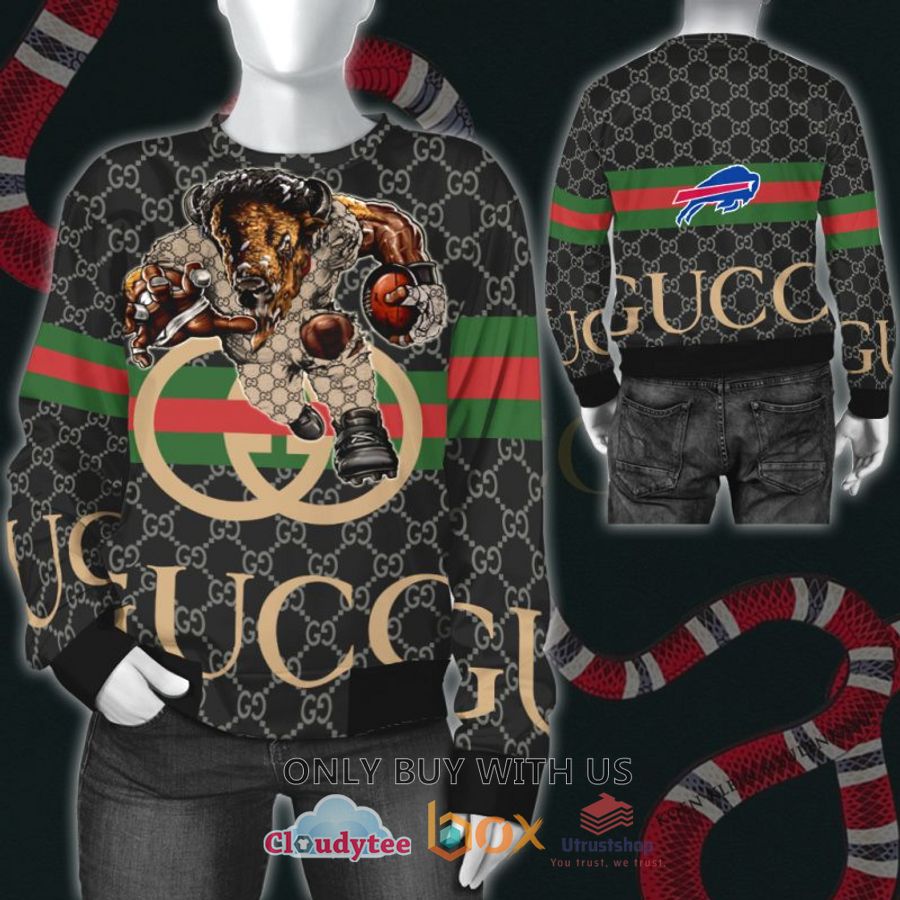 nfl buffalo bills mascot gucci 3d shirt hoodie 2 15387