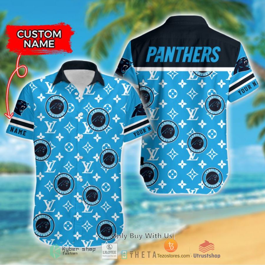 nfl carolina panthers louis vuitton custom name hawaiian shirt 1 45316