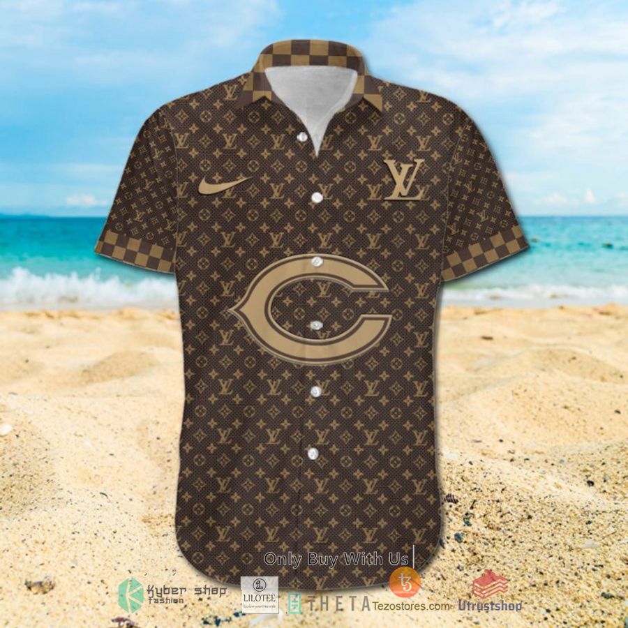nfl chicago bears louis vuitton luxury hawaiian shirt short 2 59678