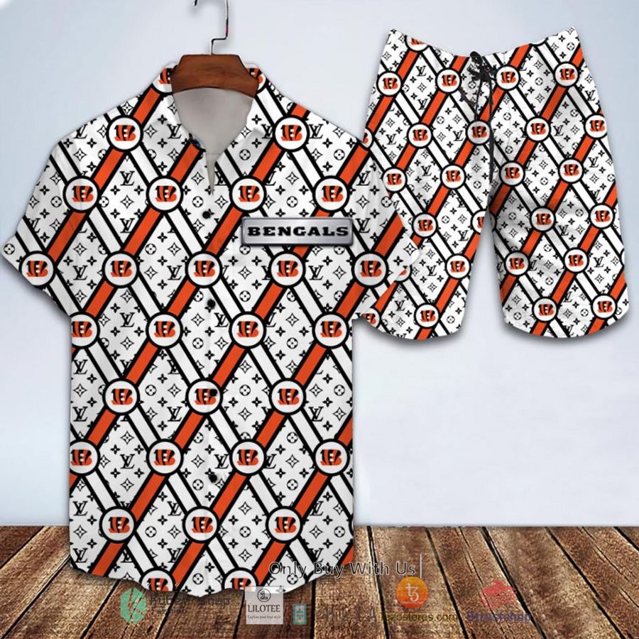 nfl cincinnati bengals louis vuitton hawaiian shirt short 1 42617