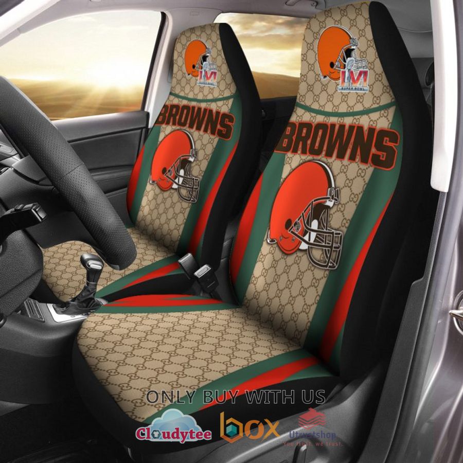 nfl cleveland browns gucci car seat cover 1 16811