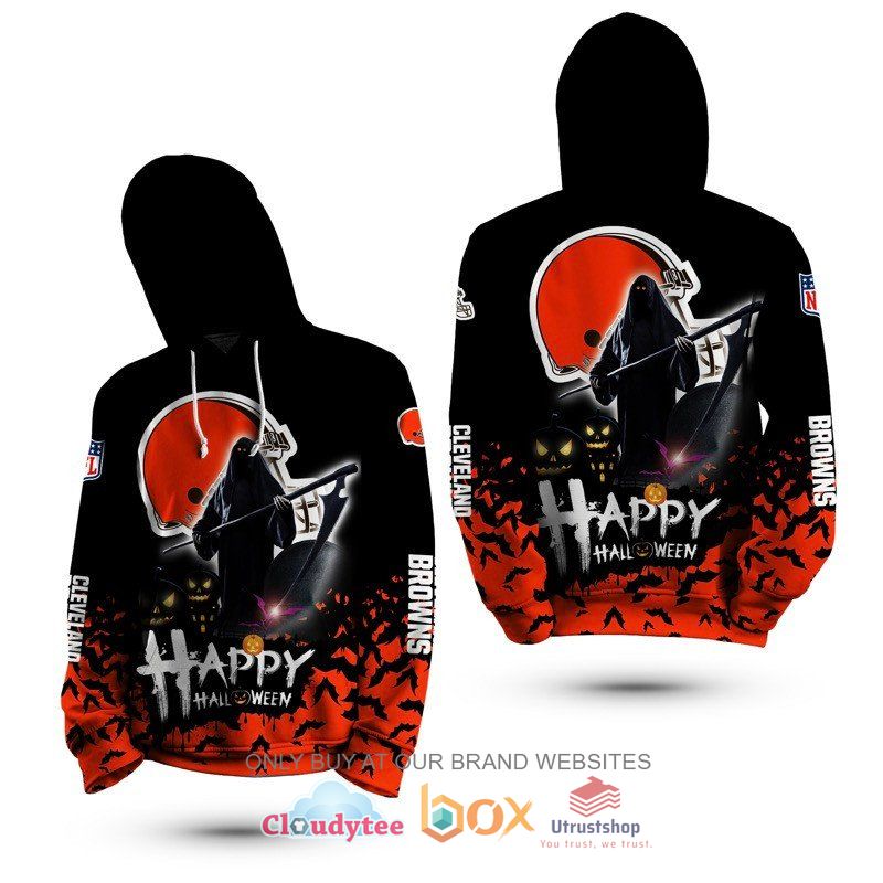 nfl cleveland browns happy halloween 3d hoodie shirt 2 88350