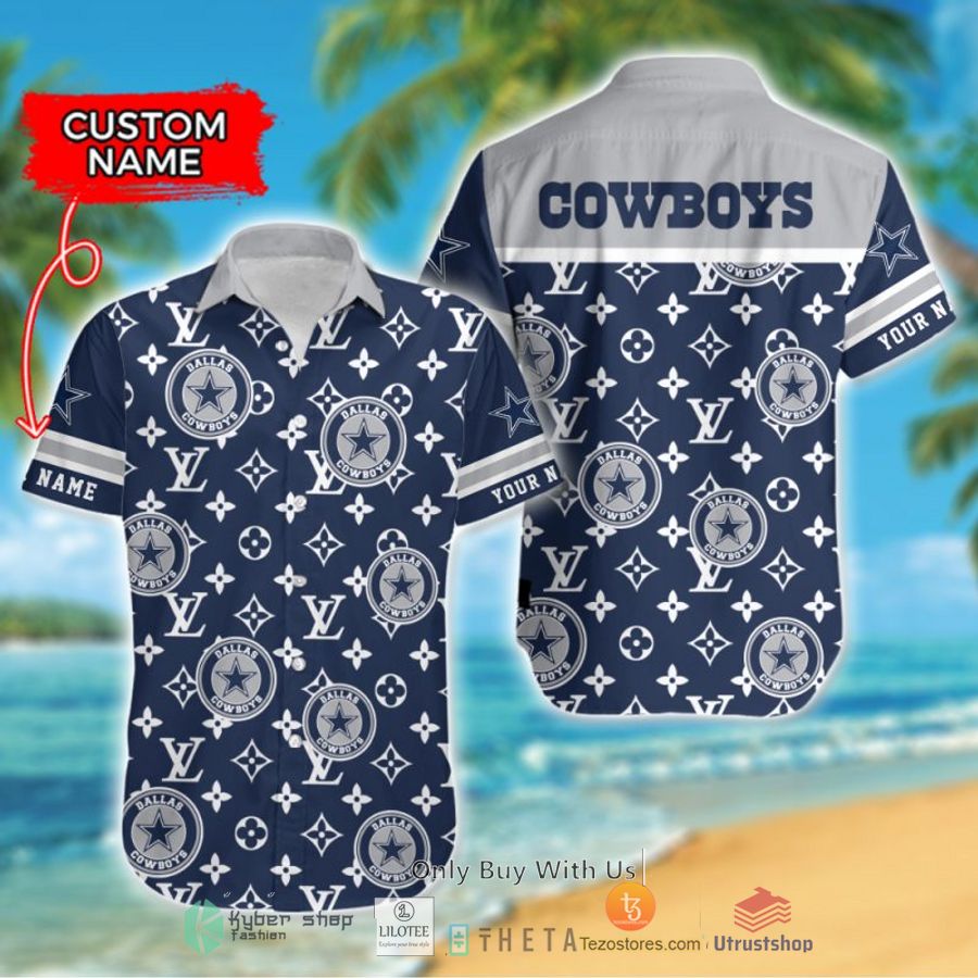 nfl dallas cowboys louis vuitton custom name hawaiian shirt 1 39751