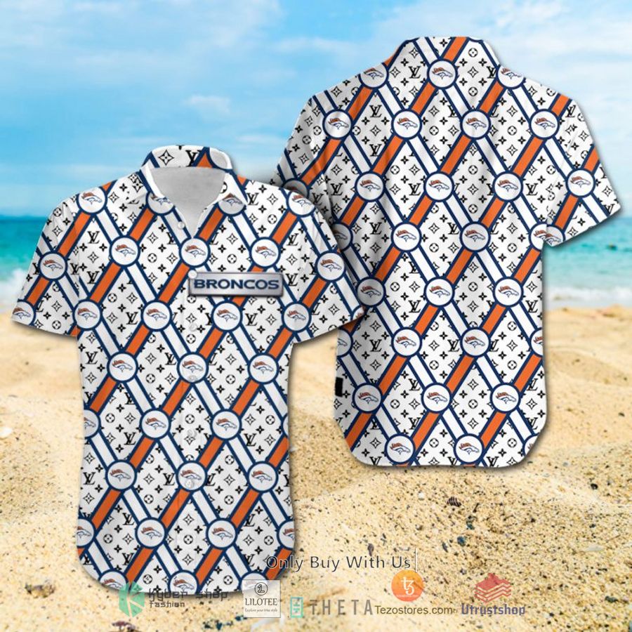 nfl denver broncos louis vuitton hawaiian shirt short 2 90647