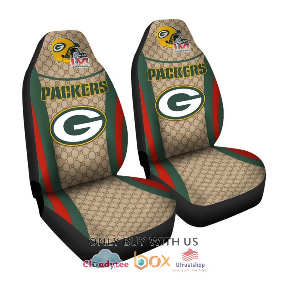 nfl green bay packers gucci car seat cover 2 7464