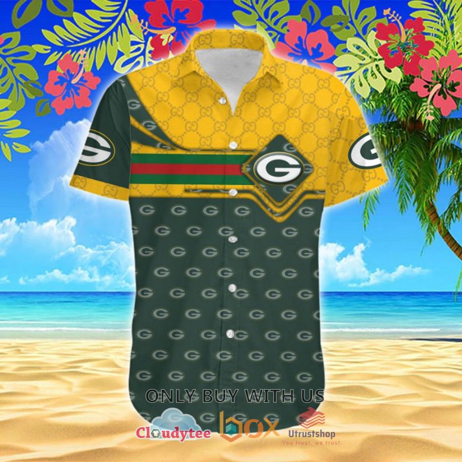 nfl green bay packers gucci hawaiian shirt 2 53691