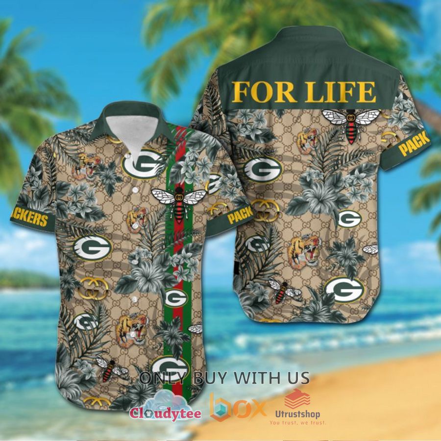 nfl green bay packers gucci hawaiian shirt short 1 61561