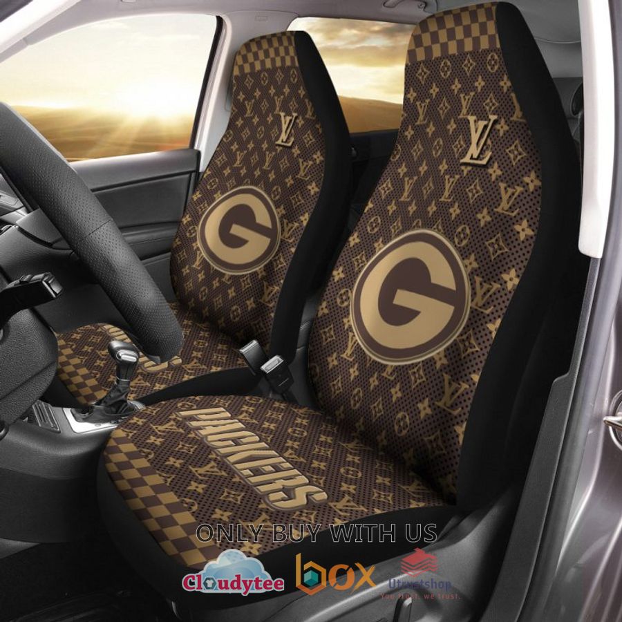 nfl green bay packers louis vuitton car seat cover 1 1176