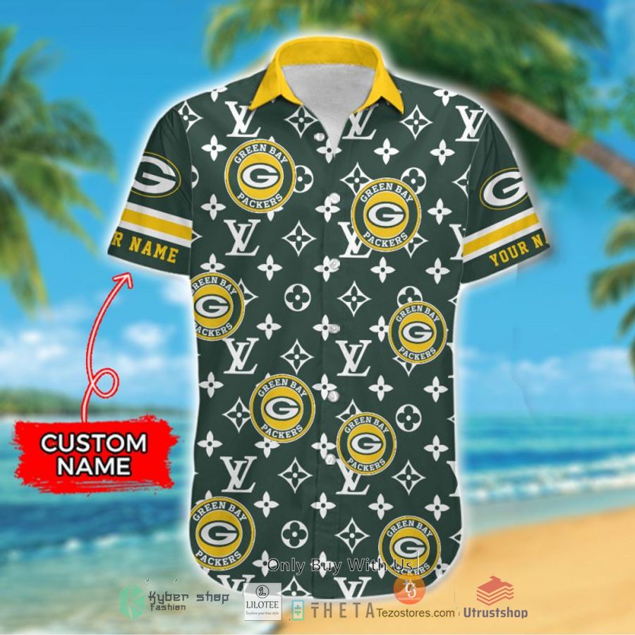 nfl green bay packers louis vuitton custom name hawaiian shirt 2 56933